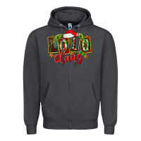 Smoke christmas lolo claus Zipper Hoodie - FaDigitalArtStudio
