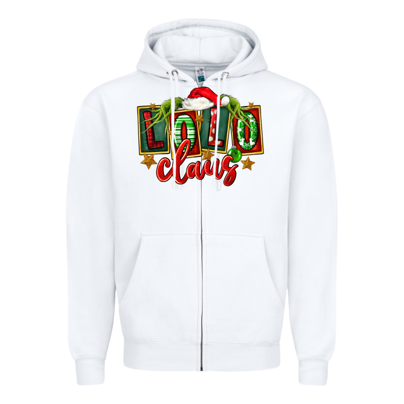 Christmas Lolo Claus Zipper Hoodie by FaDigitalArtStudio | Teevron
