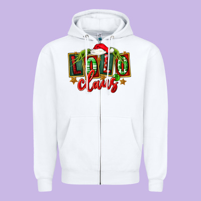 Christmas Lolo Claus Zipper Hoodie Designed By Fadigitalartstudio