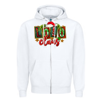 White christmas lolo claus Zipper Hoodie - FaDigitalArtStudio
