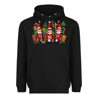 Black Christmas Elfs Heavyweight Hoodie - FaDigitalArtStudio