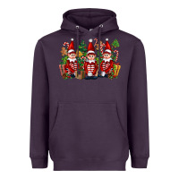 Plum Christmas Elfs Heavyweight Hoodie - FaDigitalArtStudio