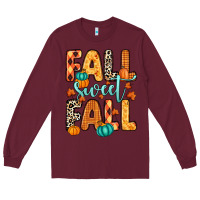 Burgundy Fall sweet Fall Long Sleeve Tee - RanaPortraitStore