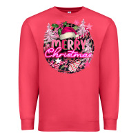 Cardinal pink merry christmas Premium Sweatshirt - FaDigitalArtStudio