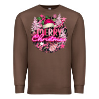 Chestnut pink merry christmas Premium Sweatshirt - FaDigitalArtStudio