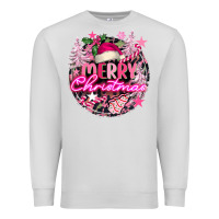 Dove Grey pink merry christmas Premium Sweatshirt - FaDigitalArtStudio