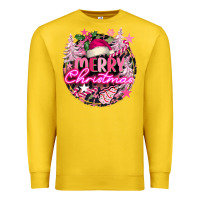 Lemon pink merry christmas Premium Sweatshirt - FaDigitalArtStudio