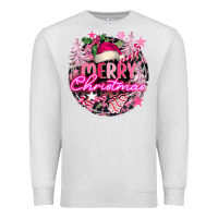 Oatmeal Heather pink merry christmas Premium Sweatshirt - FaDigitalArtStudio