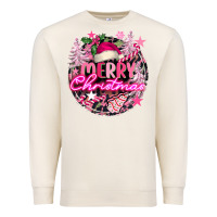 Sandshell pink merry christmas Premium Sweatshirt - FaDigitalArtStudio