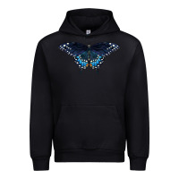 Black Black Swallowtail Butterfly Urban Hoodie - LillyAllenDesigns