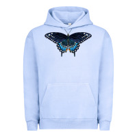Pigment Grape Ice Black Swallowtail Butterfly Urban Hoodie - LillyAllenDesigns