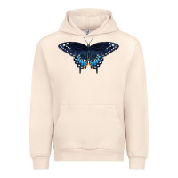Sandshell Black Swallowtail Butterfly Urban Hoodie - LillyAllenDesigns