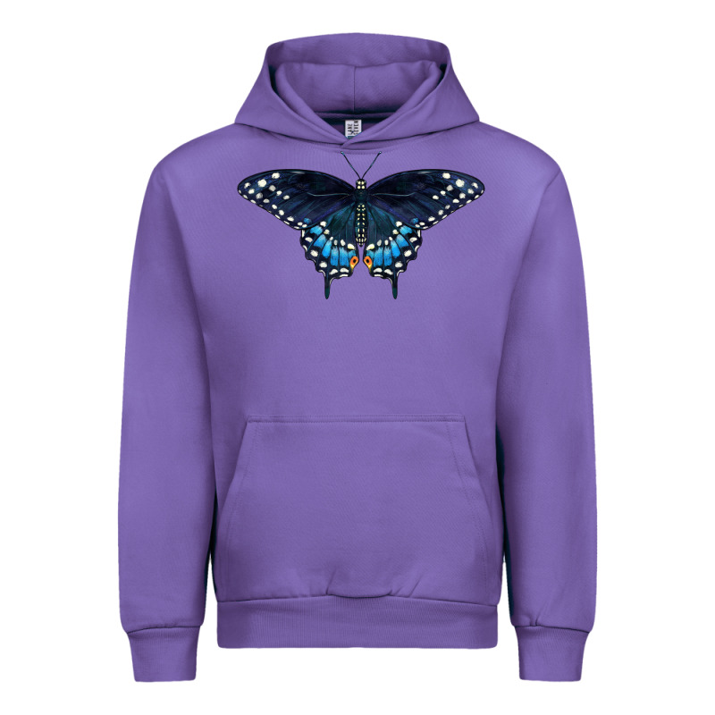 Black Swallowtail Butterfly Urban Hoodie by LillyAllenDesigns | Teevron