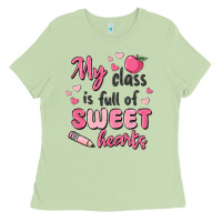 Matcha my class is full of sweet hearts Ladies Tee - MaliasSmallBusiness
