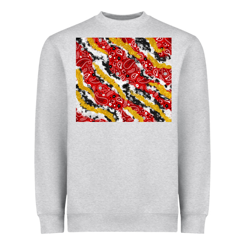Bandana And Cowhide Pattern Heavyweight Sweatshirt by TumblerDesignByShophia | Teevron