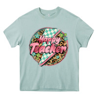 Arona happy teacher lighting bolt Heavy Core Tee - MaliasSmallBusiness