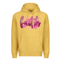 Antique Gold Faith Breast Cancer Premium Hoodie - FaDigitalArtStudio