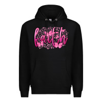 Black Faith Breast Cancer Premium Hoodie - FaDigitalArtStudio