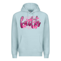 Blue Mist Faith Breast Cancer Premium Hoodie - FaDigitalArtStudio
