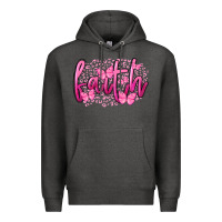 Charcoal Heather Faith Breast Cancer Premium Hoodie - FaDigitalArtStudio