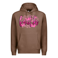 Chestnut Faith Breast Cancer Premium Hoodie - FaDigitalArtStudio