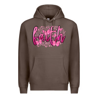Coffee Faith Breast Cancer Premium Hoodie - FaDigitalArtStudio