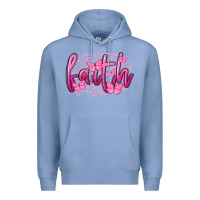 Colony Blue Faith Breast Cancer Premium Hoodie - FaDigitalArtStudio