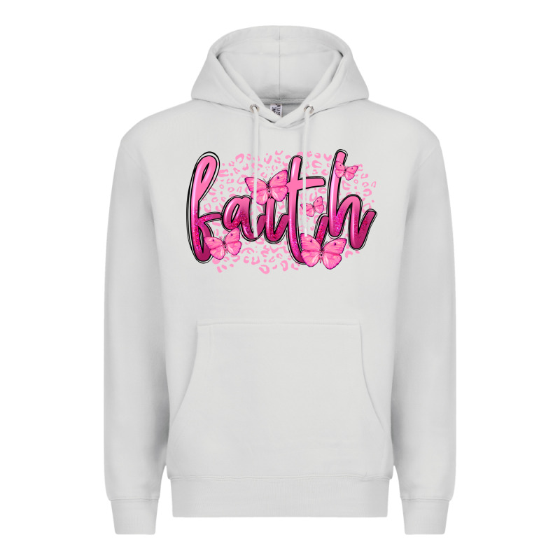 Faith Breast Cancer Premium Hoodie by FaDigitalArtStudio | Teevron