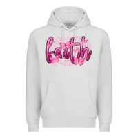 Dove Grey Faith Breast Cancer Premium Hoodie - FaDigitalArtStudio