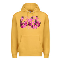 Mustard Faith Breast Cancer Premium Hoodie - FaDigitalArtStudio