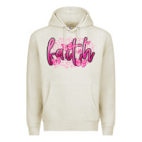 Oatmeal Heather Faith Breast Cancer Premium Hoodie - FaDigitalArtStudio