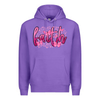 Purple Faith Breast Cancer Premium Hoodie - FaDigitalArtStudio