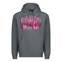 Rock Faith Breast Cancer Premium Hoodie - FaDigitalArtStudio