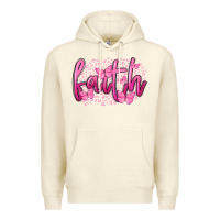Sandshell Faith Breast Cancer Premium Hoodie - FaDigitalArtStudio