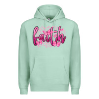 Seafoam Faith Breast Cancer Premium Hoodie - FaDigitalArtStudio