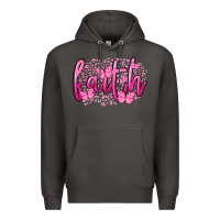 Smoke Faith Breast Cancer Premium Hoodie - FaDigitalArtStudio