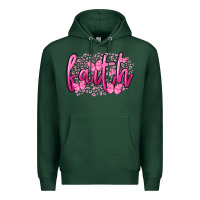 Sports Green Faith Breast Cancer Premium Hoodie - FaDigitalArtStudio