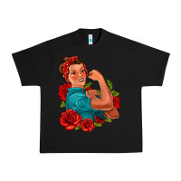 Black hispanic strong woman with roses Urban Heavy Tee - Jasminsmagicworld