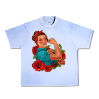 Grape Ice hispanic strong woman with roses Urban Heavy Tee - Jasminsmagicworld