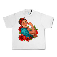 Lunar Rock hispanic strong woman with roses Urban Heavy Tee - Jasminsmagicworld
