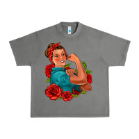Tornado hispanic strong woman with roses Urban Heavy Tee - Jasminsmagicworld
