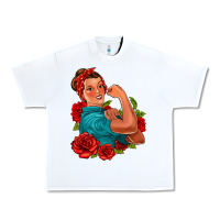 White hispanic strong woman with roses Urban Heavy Tee - Jasminsmagicworld