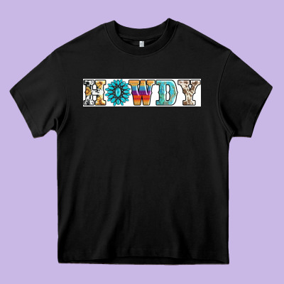 Howdy Heavy Core Tee Designed By Adodesignshop