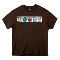Chocolate Brown howdy Heavy Core Tee - AdoDesignShop