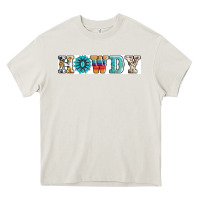 Cream howdy Heavy Core Tee - AdoDesignShop