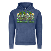 Vintage Denim st. patrick's day skeletons drink drank drunk Vintage Hoodie - Artiststas