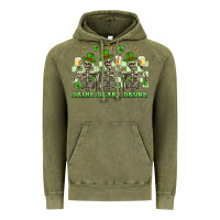Vintage Olive st. patrick's day skeletons drink drank drunk Vintage Hoodie - Artiststas