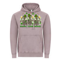 Vintage Zinc st. patrick's day skeletons drink drank drunk Vintage Hoodie - Artiststas