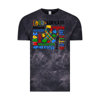 Cloud Black autism awareness typography Vintage Tee - Artiststas