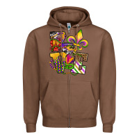 Chestnut louisiana map love Zipper Hoodie - OliviaCreatesArt